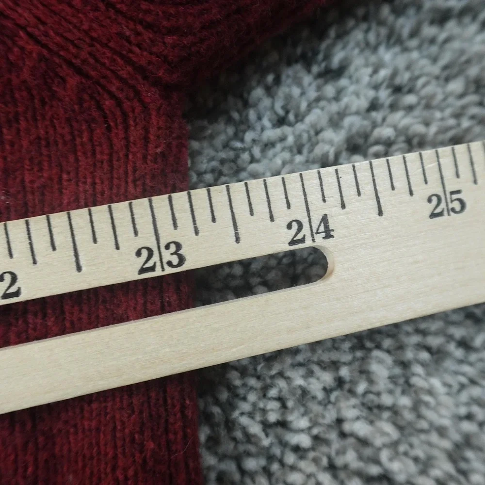 VTG Nike Sweater Mens XL Red ACG Lambswool Knit 1/4 Zip Mock‎ Neck Pullover Y2K